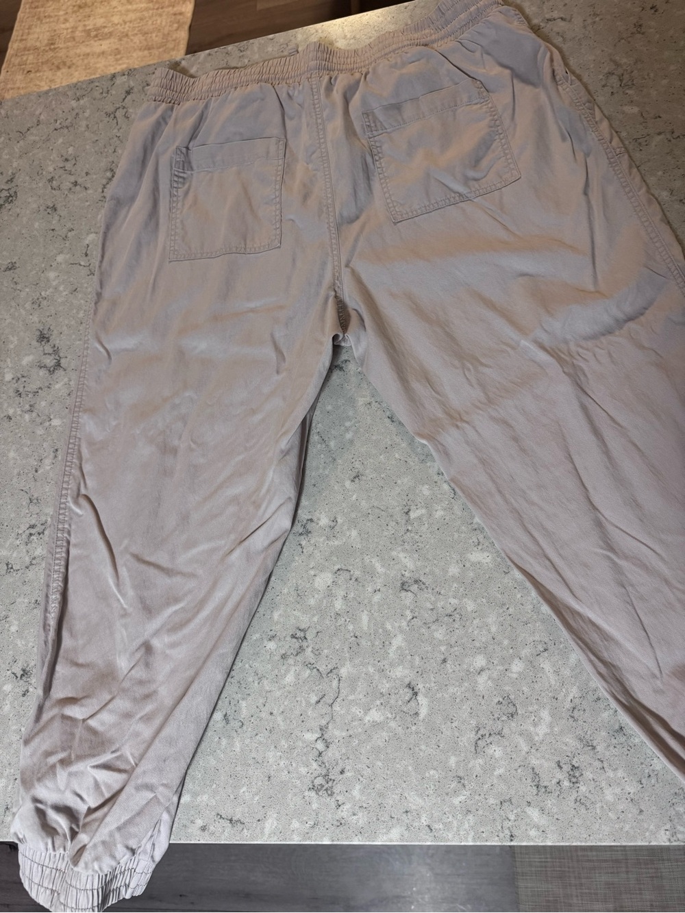 A new day Light Khaki Drawstring Womens Jogger Pants - Picture 3 of 8